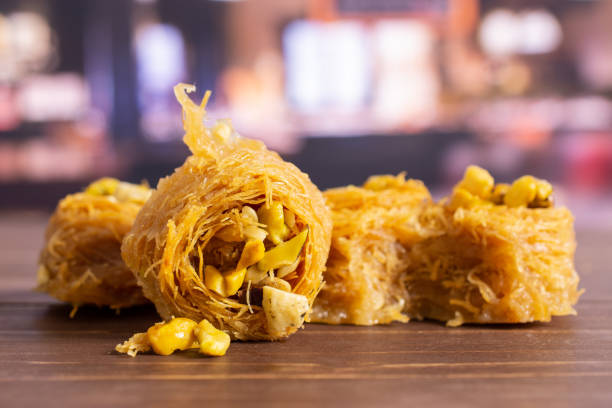 istock Lebanese baklava nest with restaurant 1144536419