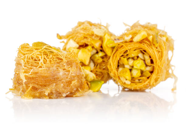 istock Lebanese baklava nest isolated on white 1144537308