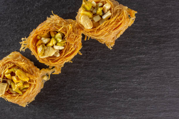 istock Lebanese baklava nest on grey stone 1144537343
