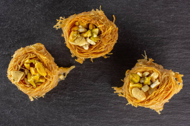 istock Lebanese baklava nest on grey stone 1144537353