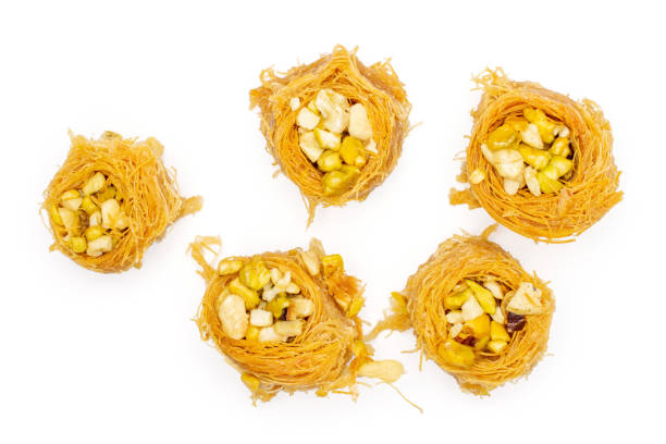 istock Lebanese baklava nest isolated on white 1144537373