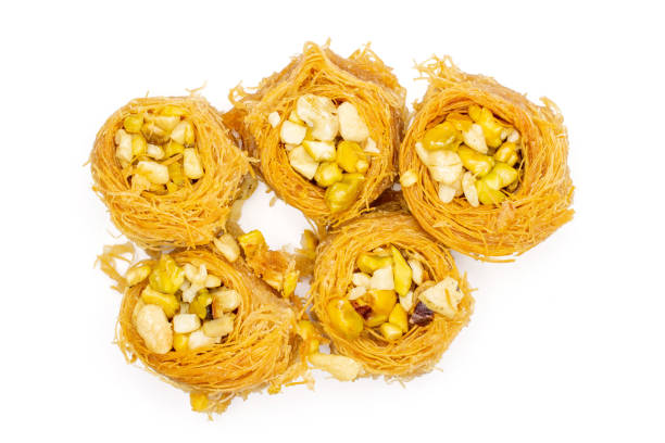 istock Lebanese baklava nest isolated on white 1144537419