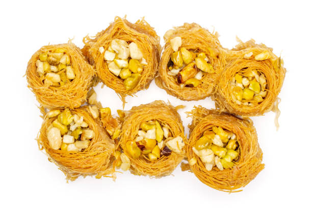 istock Lebanese baklava nest isolated on white 1144537426