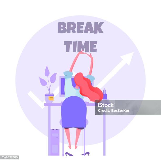Remained Work Resting At Work A Break After A Long Hard Work Waiting For The End Of ...