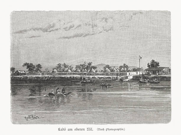 istock Lado at the Upper Nile (Sudan/Uganda), wood engraving, published 1897 1144539147