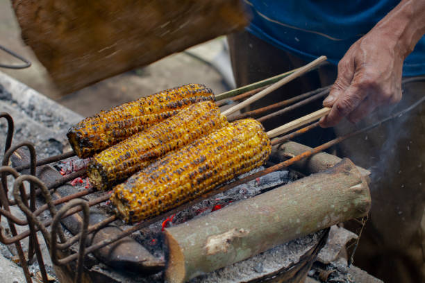 A tasty traditional corn grill
