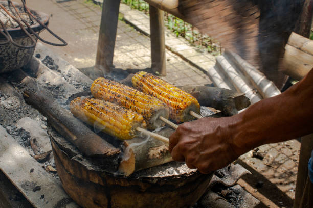 A tasty traditional corn grill