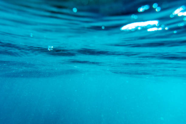 istock Underwater of the sea surface. 1144543646