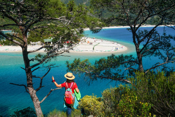 istock Woman looking at the landscape. 1144543775