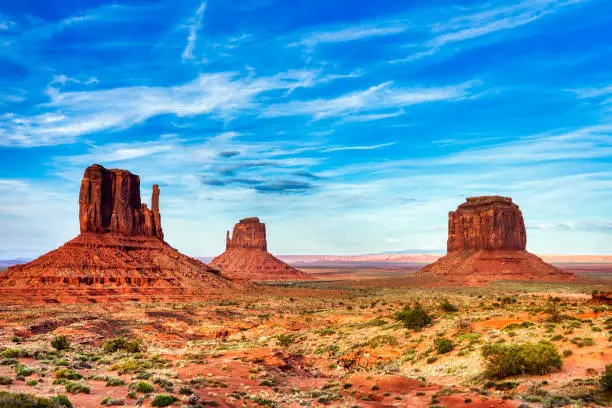 Photo of Monument Valley on the Border between Arizona and Utah, United States