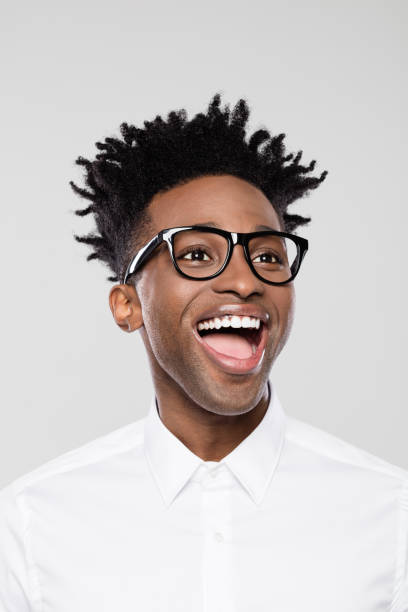 istock Funny young african businessman 1144547366