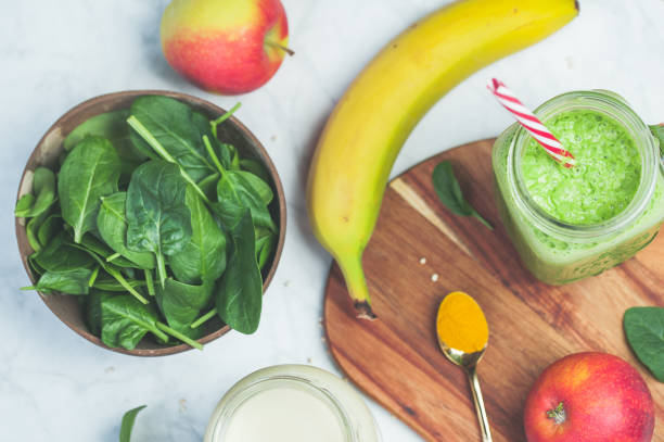 istock Green smoothie juice 1144549127