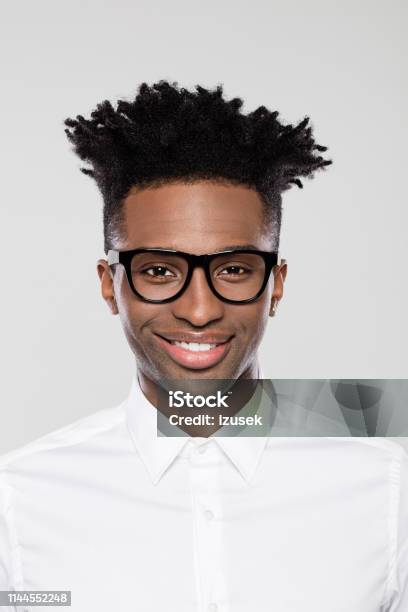 Happy Young Afro American Businessman Stock Photo - Download Image Now - Fashion Model, African Ethnicity, Cut Out