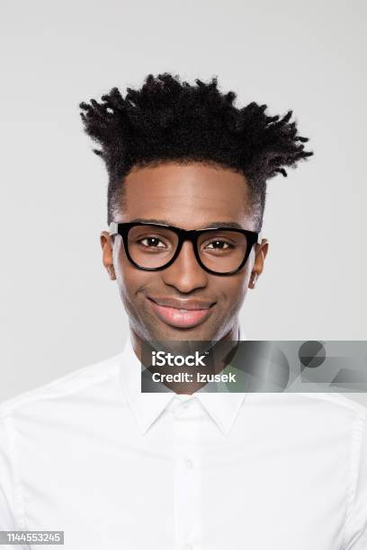 Smart Young Afro American Businessman Stock Photo - Download Image Now - African Ethnicity, African-American Ethnicity, Close-up