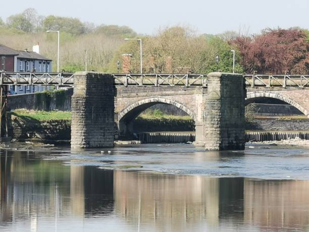 istock Calm river, the River Ribble in Preston 1144557197