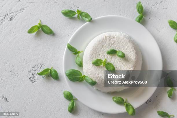 Ricottaitalienischer Molkenkäse Stockfoto und mehr Bilder von Ricotta - Ricotta, Käse, Draufsicht