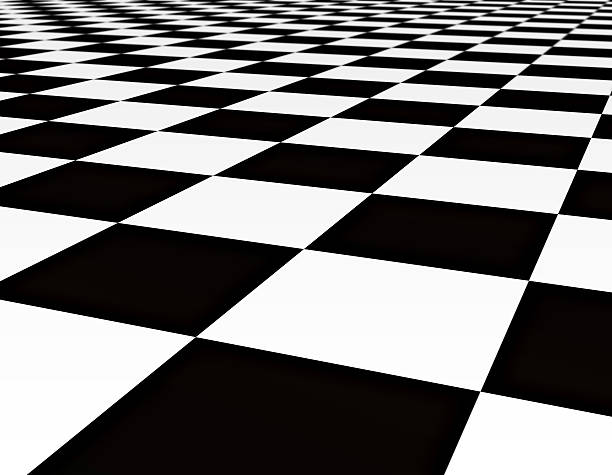 istock Closeup of black and white tiles in checkerboard pattern 114456549