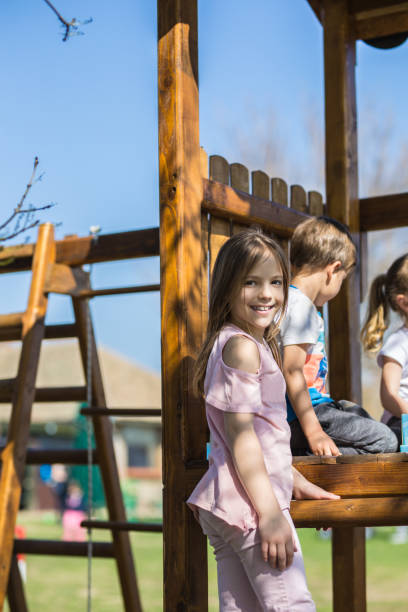 istock Children having fun on playground 1144566986