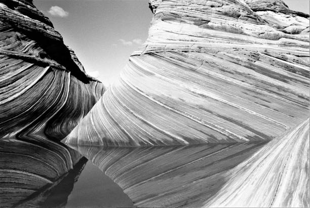 istock The Wave #2 in Black and White Film with Multiple Water Reflections Vermilion Cliffs National Monument Arizona USA 1144567962