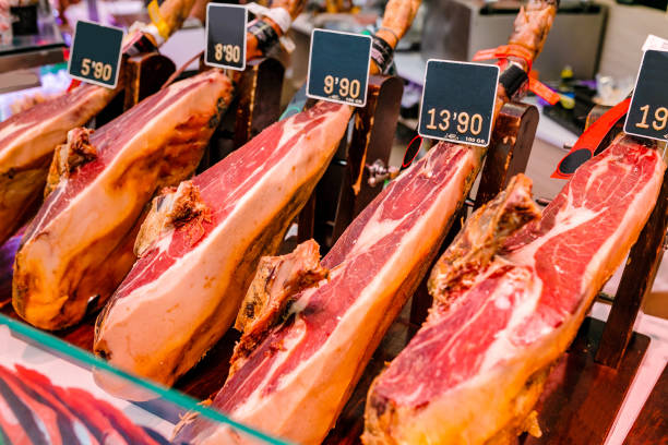 istock Traditional Spanish pork ham gourmet delicatessen 1144569506