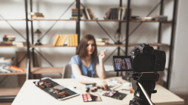istock beauty blogging makeup cosmetic products review 1144570844