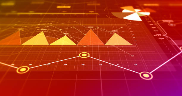 istock Financial Business Charts, Graphs And Diagrams. 3D Illustration Render 1144573810