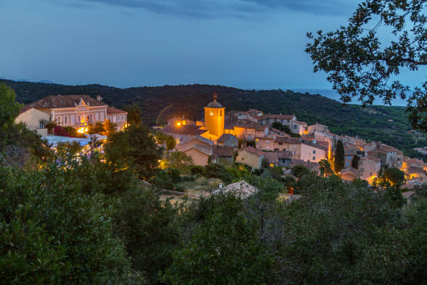 View of Ramatuelle, France stock photo