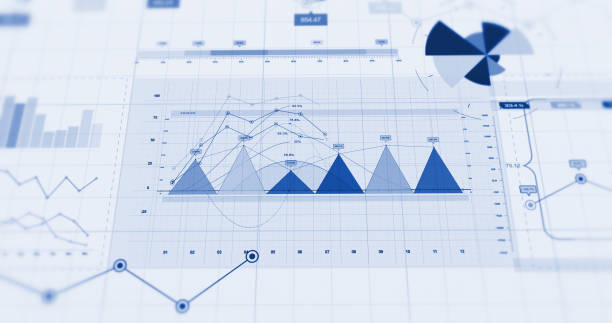 istock Financial Business Charts, Graphs And Diagrams. 3D Illustration Render 1144573862
