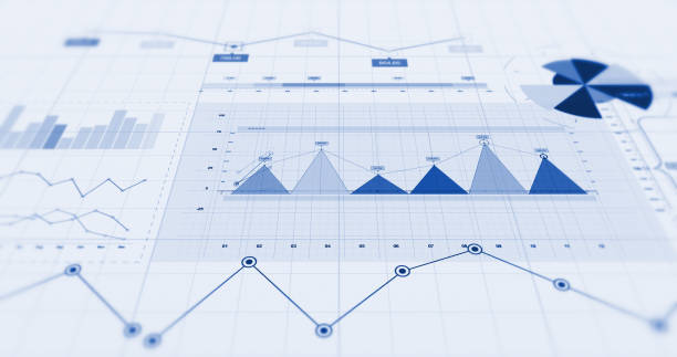 istock Financial Business Charts, Graphs And Diagrams. 3D Illustration Render 1144573892