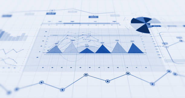 istock Financial Business Charts, Graphs And Diagrams. 3D Illustration Render 1144573898