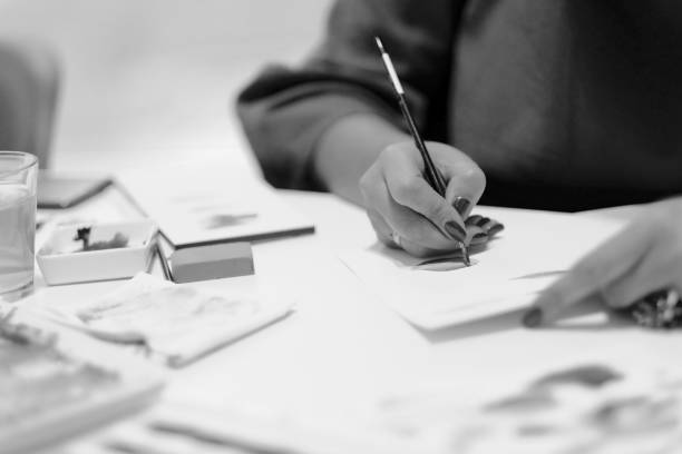 istock A woman draws  in an art studio 1144575145