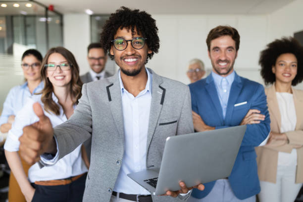 istock Successful business group of people at work in office 1144575839