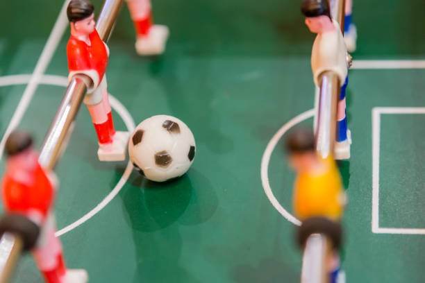 istock mini football table for play and fun for children. 1144577067