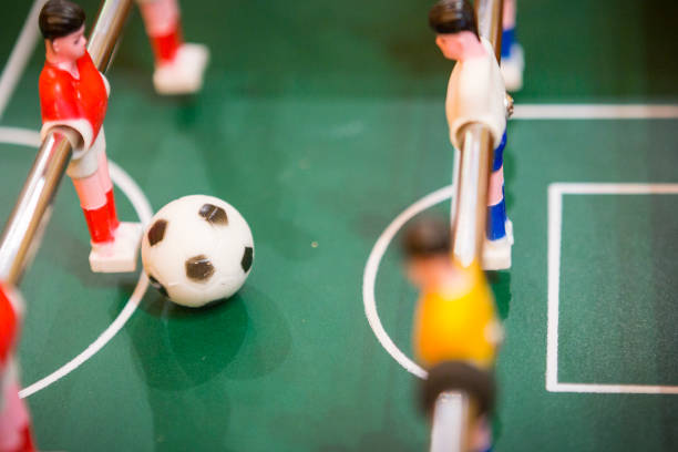 istock mini football table for play and fun for children. 1144577264