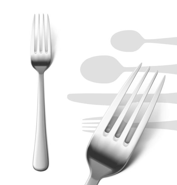 istock Detailed realistic illustration of fork isolated on white background. 1144577342