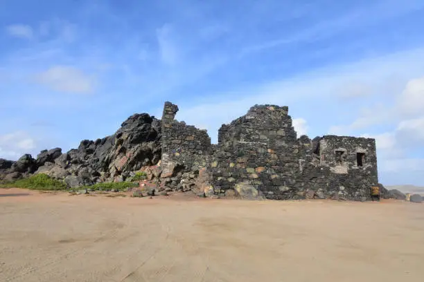 LArge ancient ruins of the Bushiribana gold mill