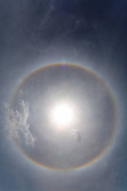istock Halo in the sky around the equatorial sun. 1144581186
