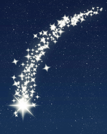 great image of a shooting wishing star for christmas