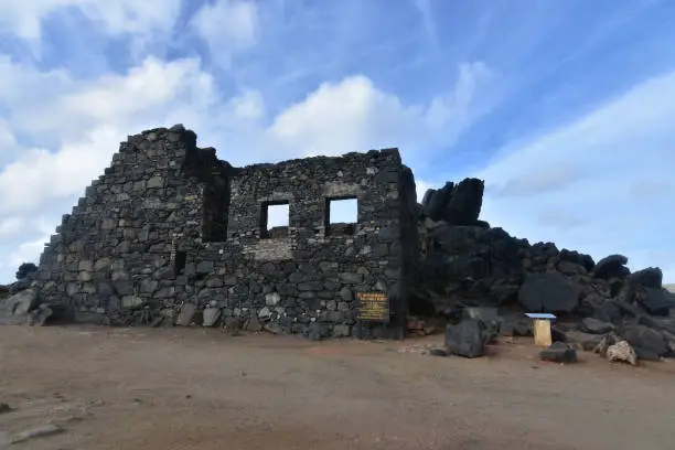 Captivating ancient gold mine ruins in aruba