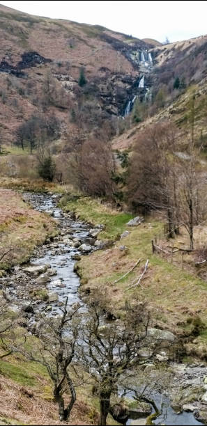 istock Waterfall in a mountain, Wales 1144582200