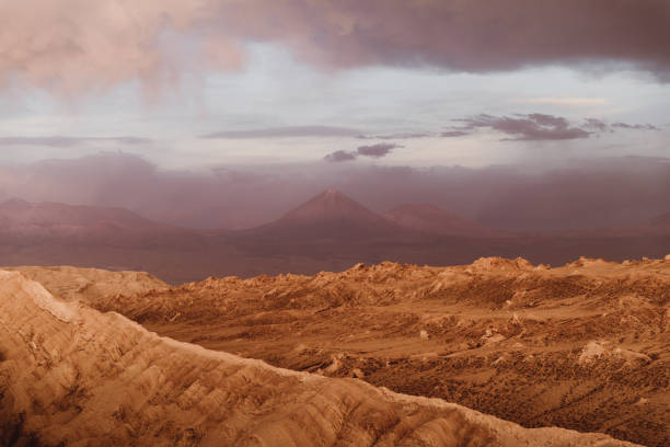 istock Atacama desert landscape during sunset 1144584457