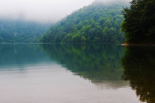 istock lake high in the mountains. Small Caucasus mountains 1144585011