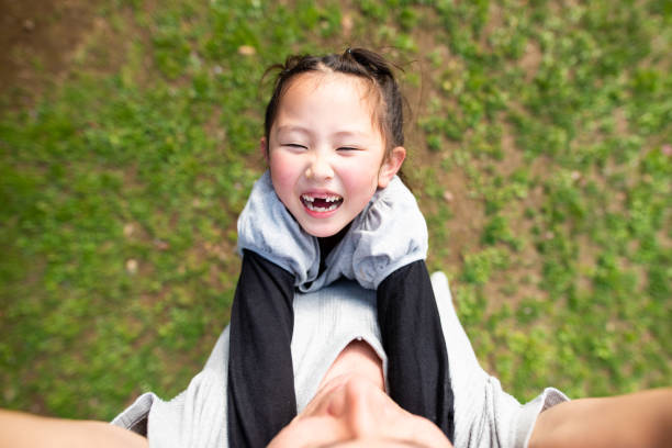 istock Smiling girl hugging his father 1144585300