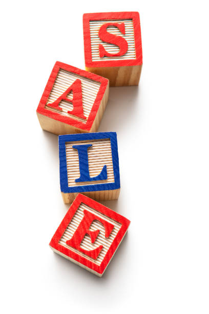 istock Toys: Alphabet Blocks - SALE Isolated on White Background 1144586017