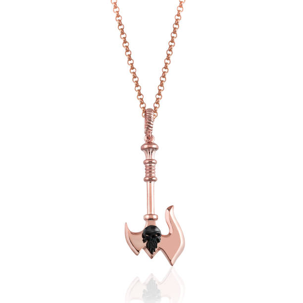 istock Men Silver & Gold Necklace Pendant 1144586764