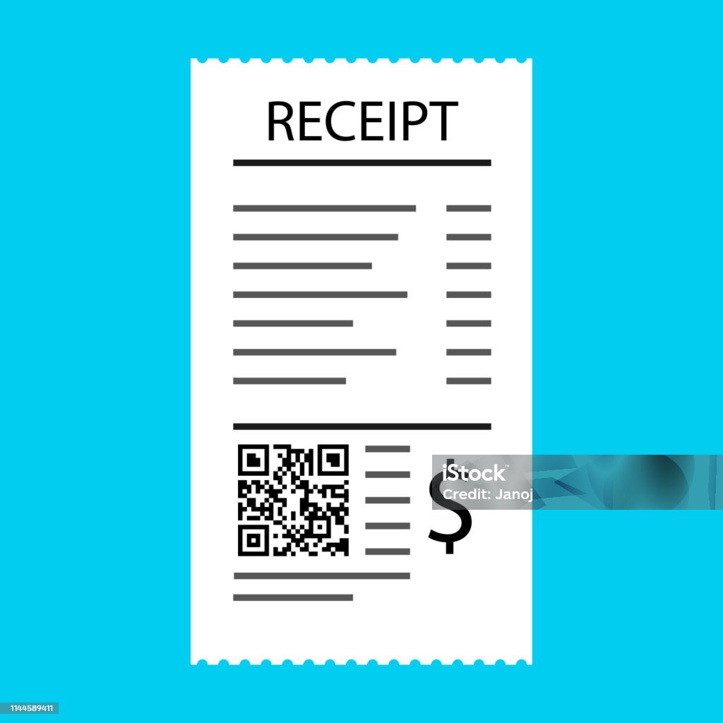 Official Receipt Vector Receipt Vector Stock Illustration - Download Image Now - Accountancy ...