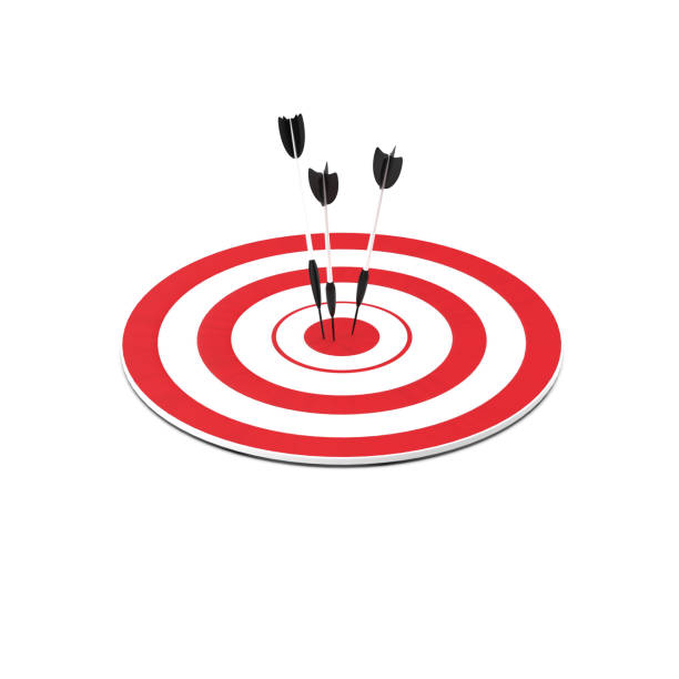 istock 3d rendering of Target icon concept isolated with white 1144594964