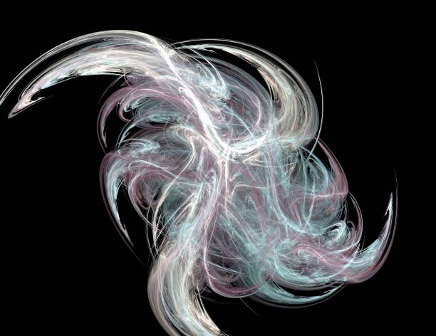 istock image of one Digital Fractal on Black Color 1144597833