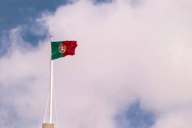 istock portugal flag in the wind 1144600180