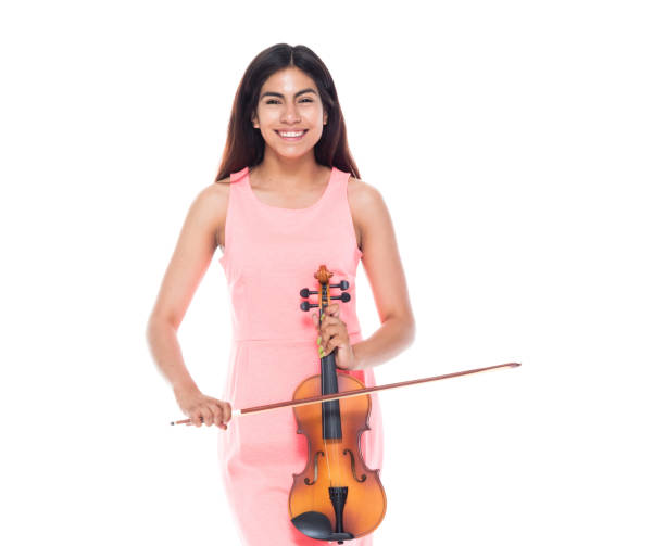 istock Beautiful young latina playing the violin 1144601406